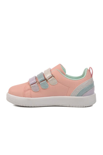 Walkway Pudra Mint Kız Cırtlı Çocuk Sneaker